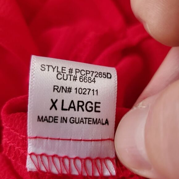 Gibson Back Pleat Blouse - size XL in Red - Picture 11 of 11